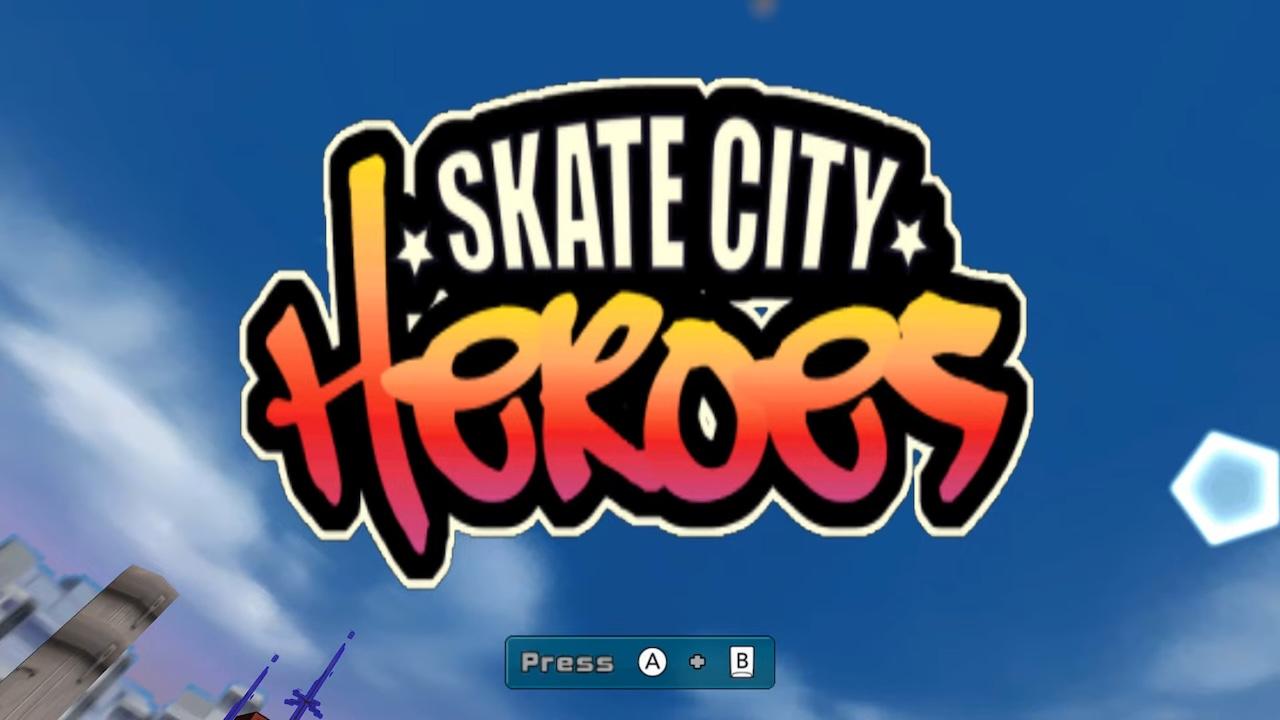 Skate City Heroes title screen for Wii