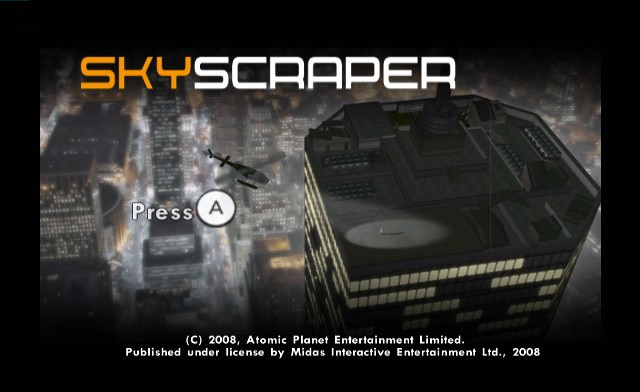 Skyscraper title screen for Wii