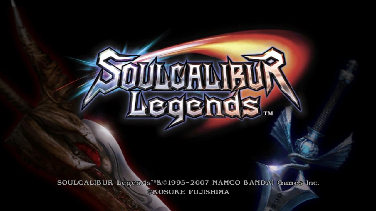 Soul Calibur Legends title screen for Wii
