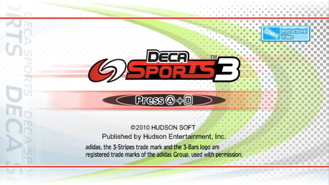 Sports Island 3 title screen for Wii