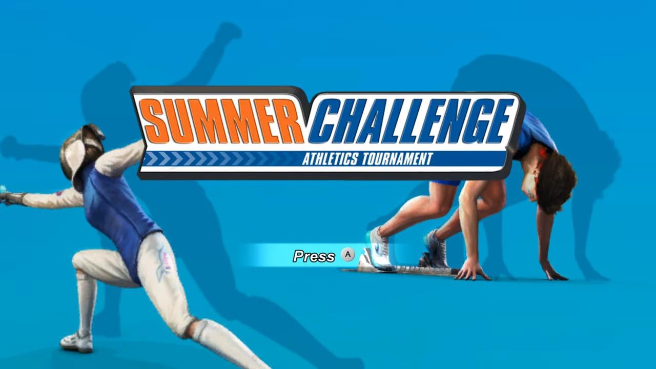 Summer Challenge: Athletics Tournament title screen for Wii