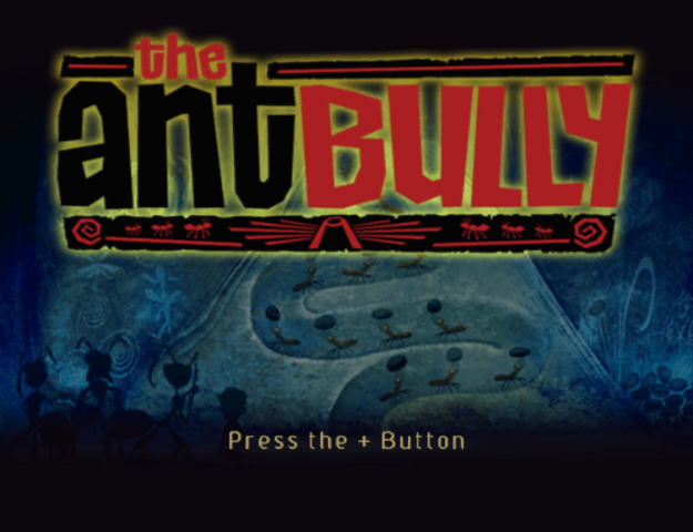 The Ant Bully title screen for Wii