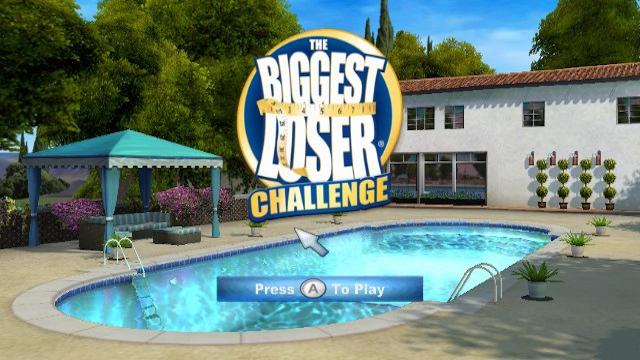The Biggest Loser: Challenge title screen for Wii
