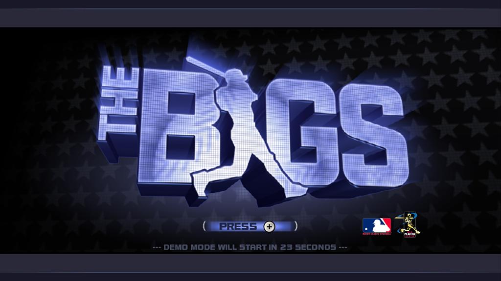 The Bigs title screen for Wii