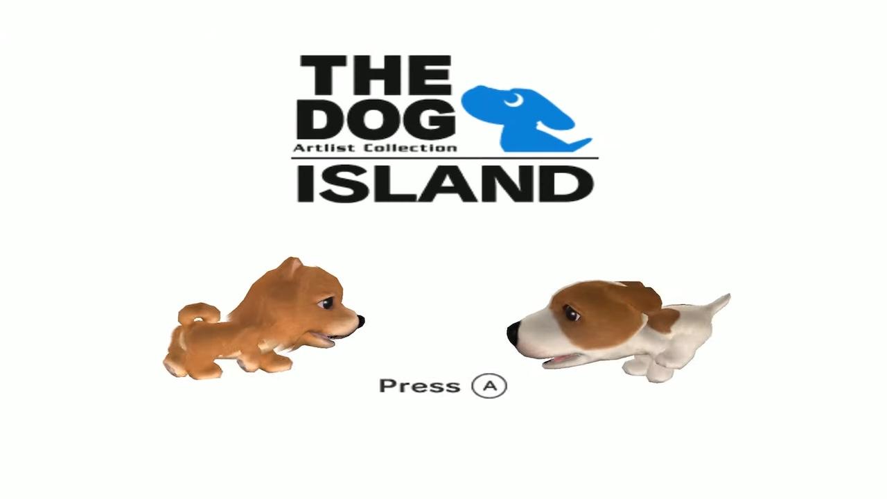 The Dog Island title screen for Wii