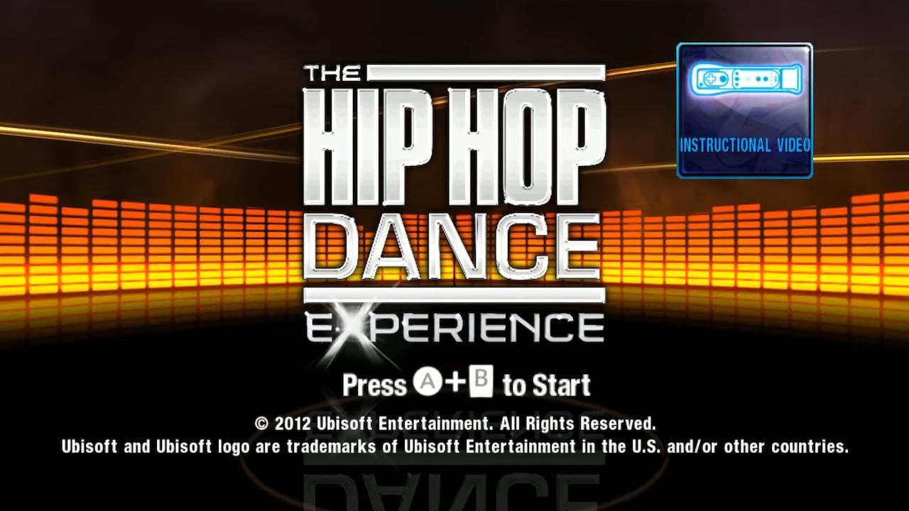 The Hip Hop Dance Experience title screen for Wii