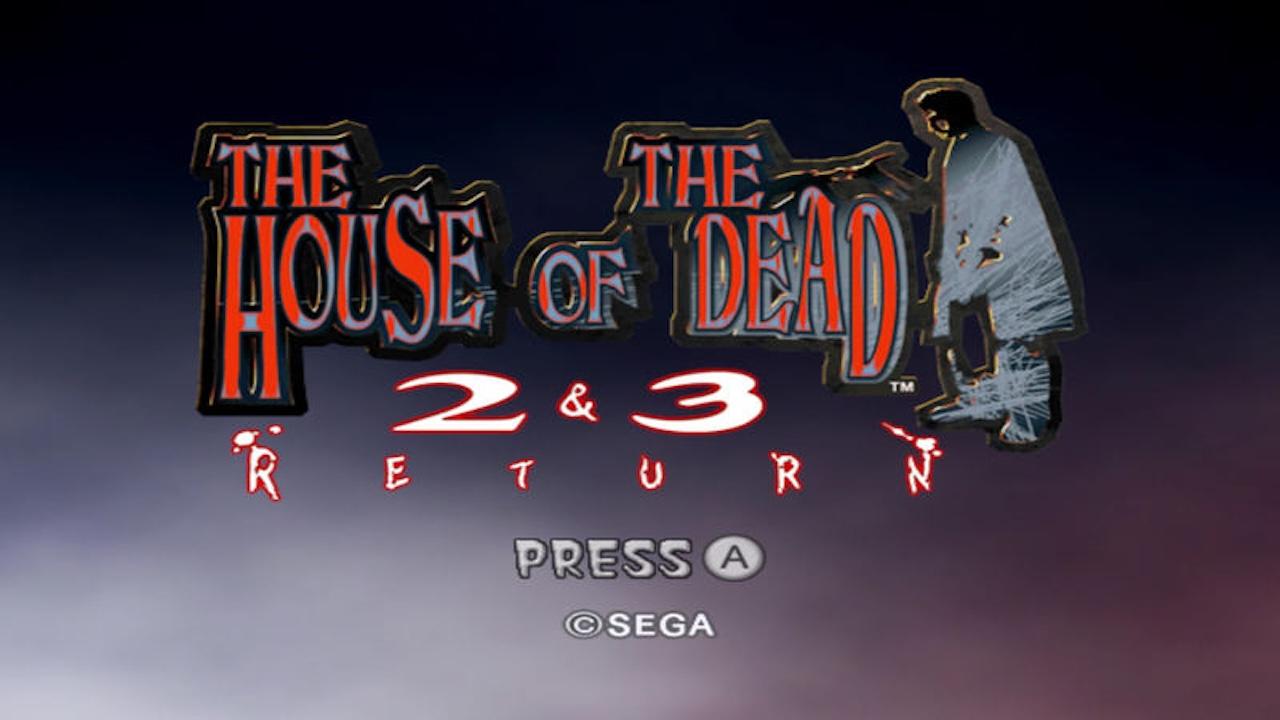The House of the Dead 2 & 3 Return title screen for Wii