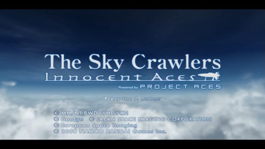 The Sky Crawlers: Innocent Aces title screen for Wii