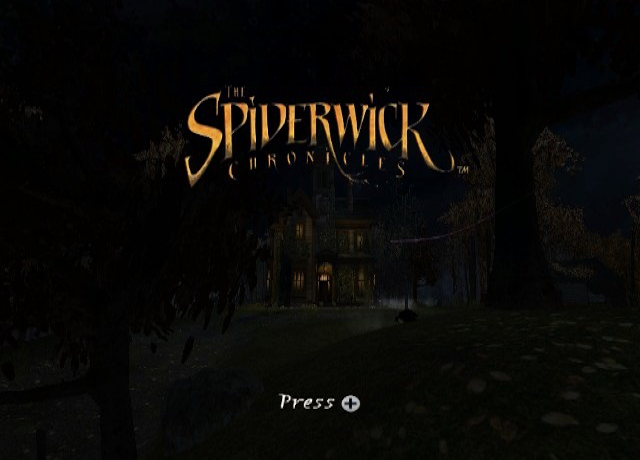 The Spiderwick Chronicles title screen for Wii