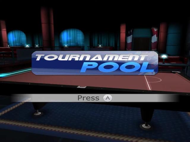Tournament Pool title screen for Wii