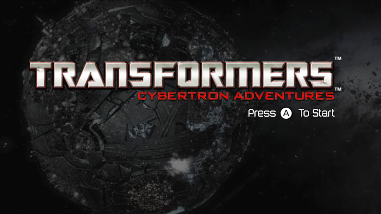 Transformers: Cybertron Adventures title screen for Wii
