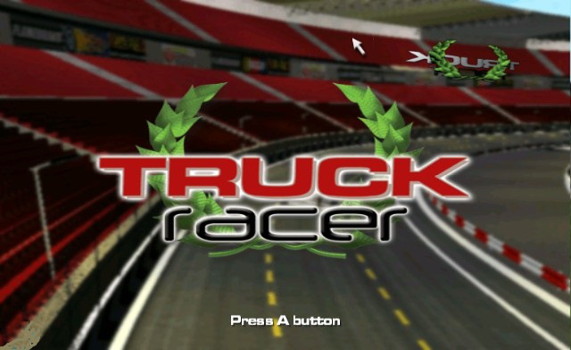 Truck Racer title screen for Wii