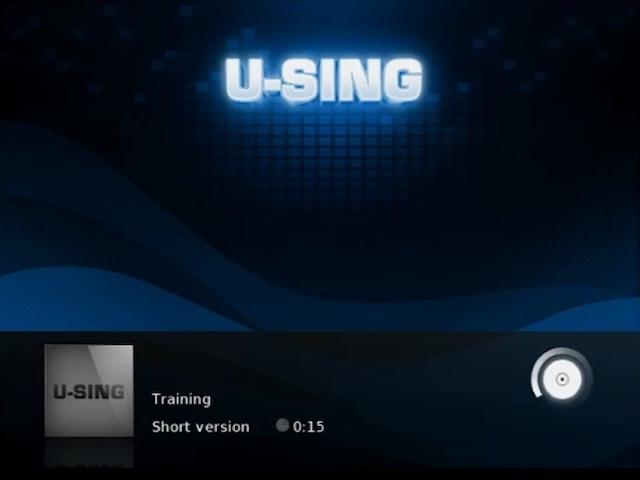 U-Sing title screen for Wii