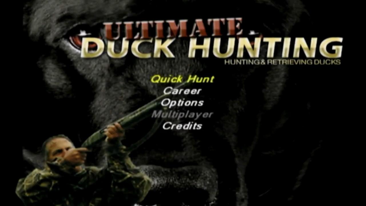 Ultimate Duck Hunting title screen for Wii