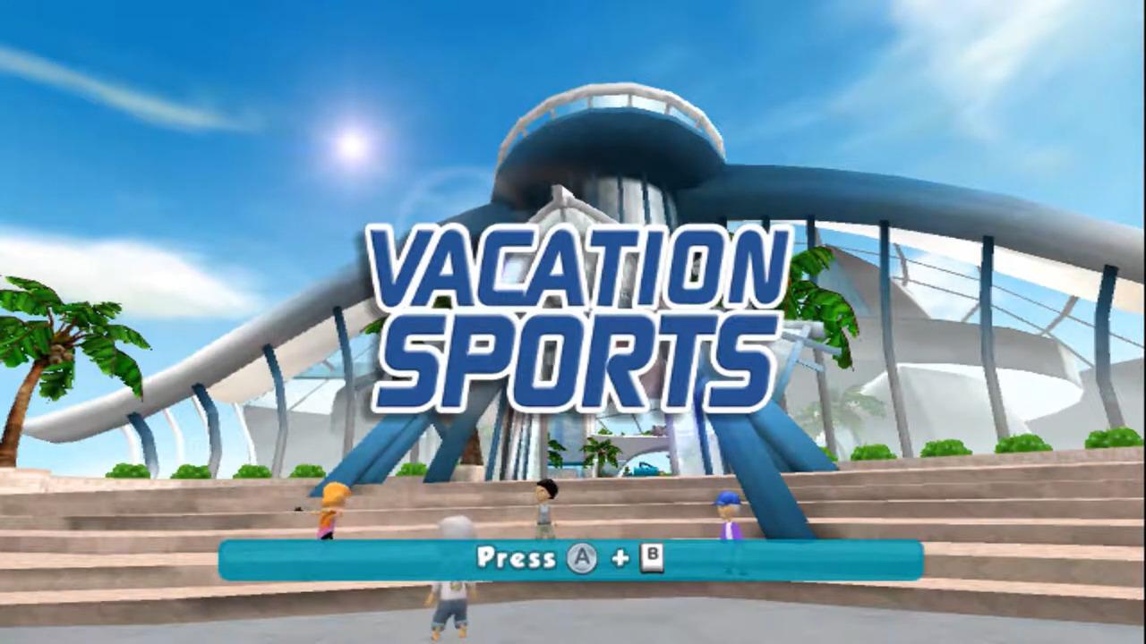 Vacation Sports title screen for Wii