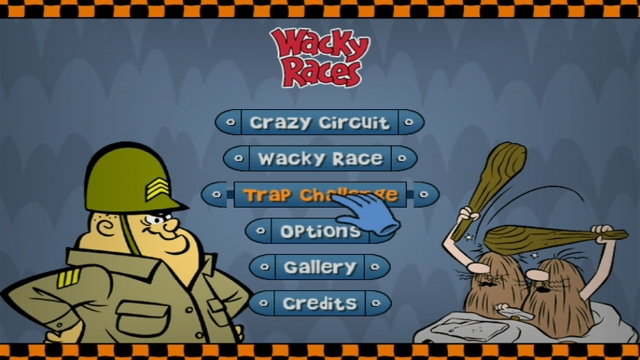 Wacky Races Crash and Dash title screen for Wii