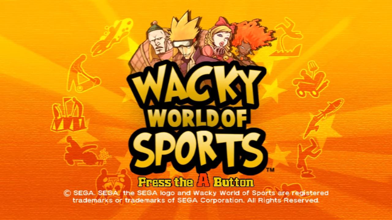 Wacky World Of Sports title screen for Wii