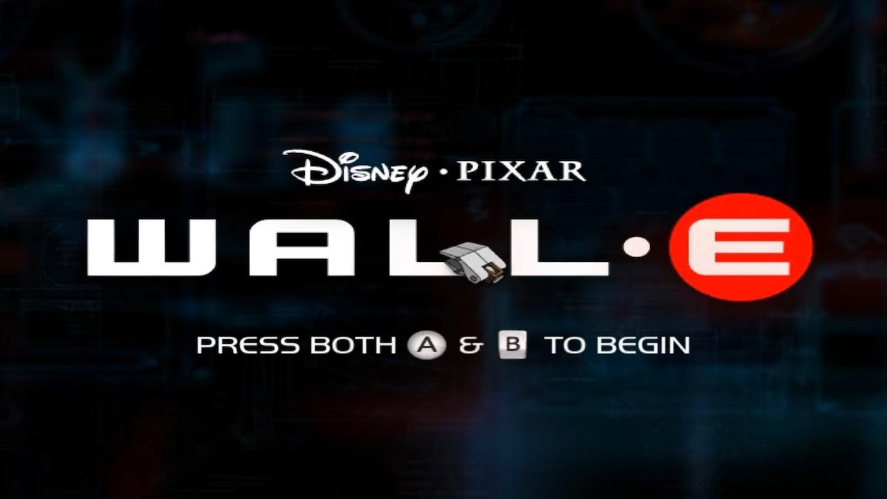 Wall-E title screen for Wii