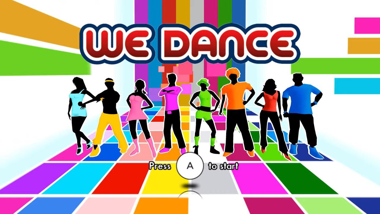 We Dance title screen for Wii