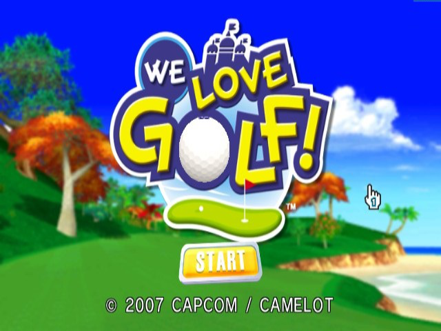 We Love Golf title screen for Wii
