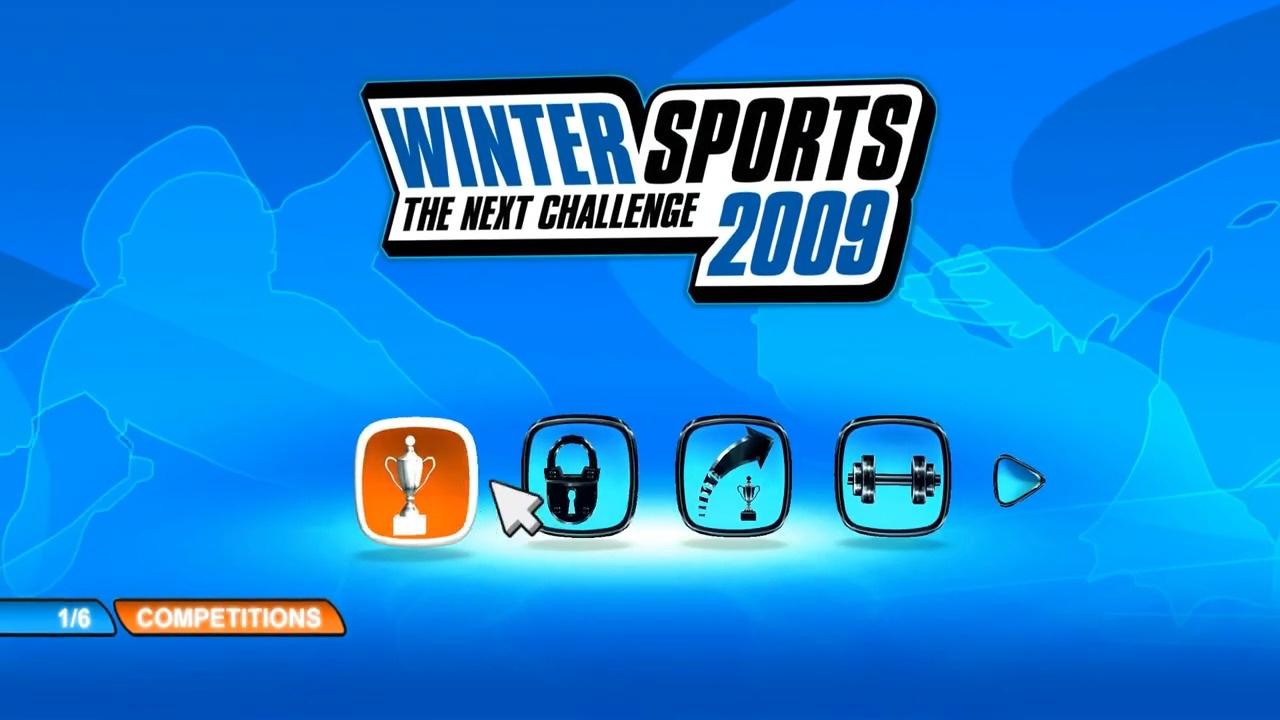 Winter Sports 2009: The Next Challenge title screen for Wii