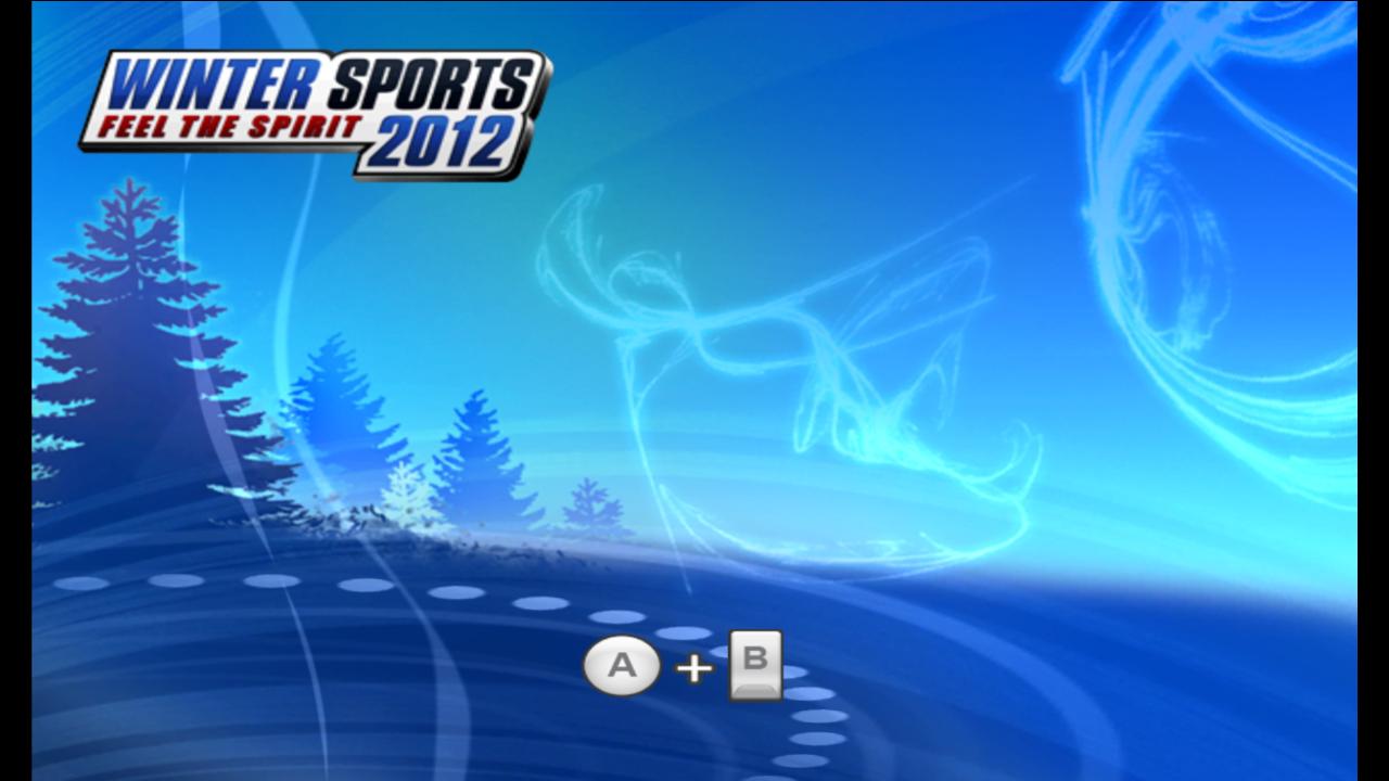 Winter Sports 2012: Feel the Spirit title screen for Wii