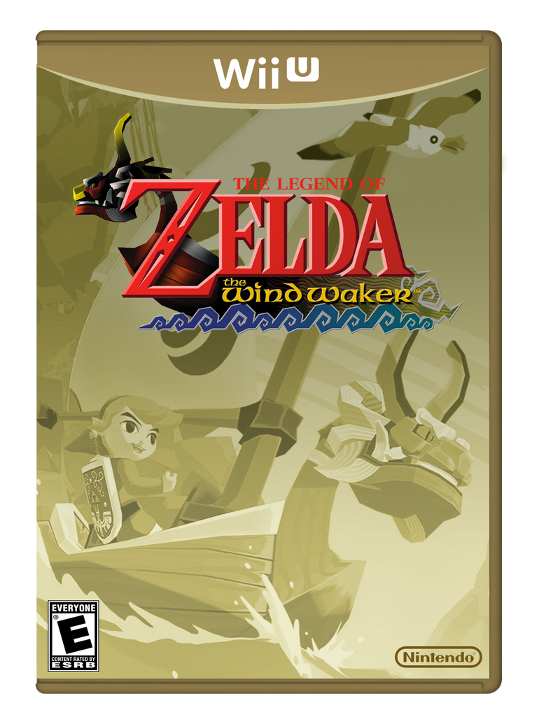 Zelda Wind Waker HD box art for Wii U