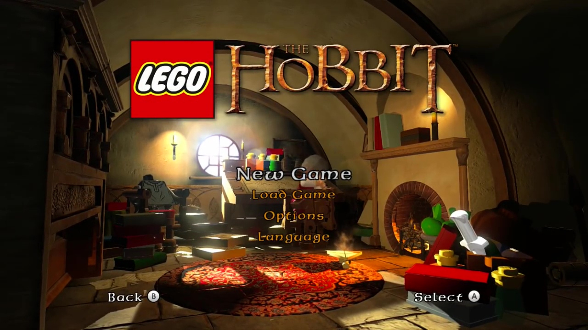 LEGO The Hobbit [Limited Edition] title screen for Wii U