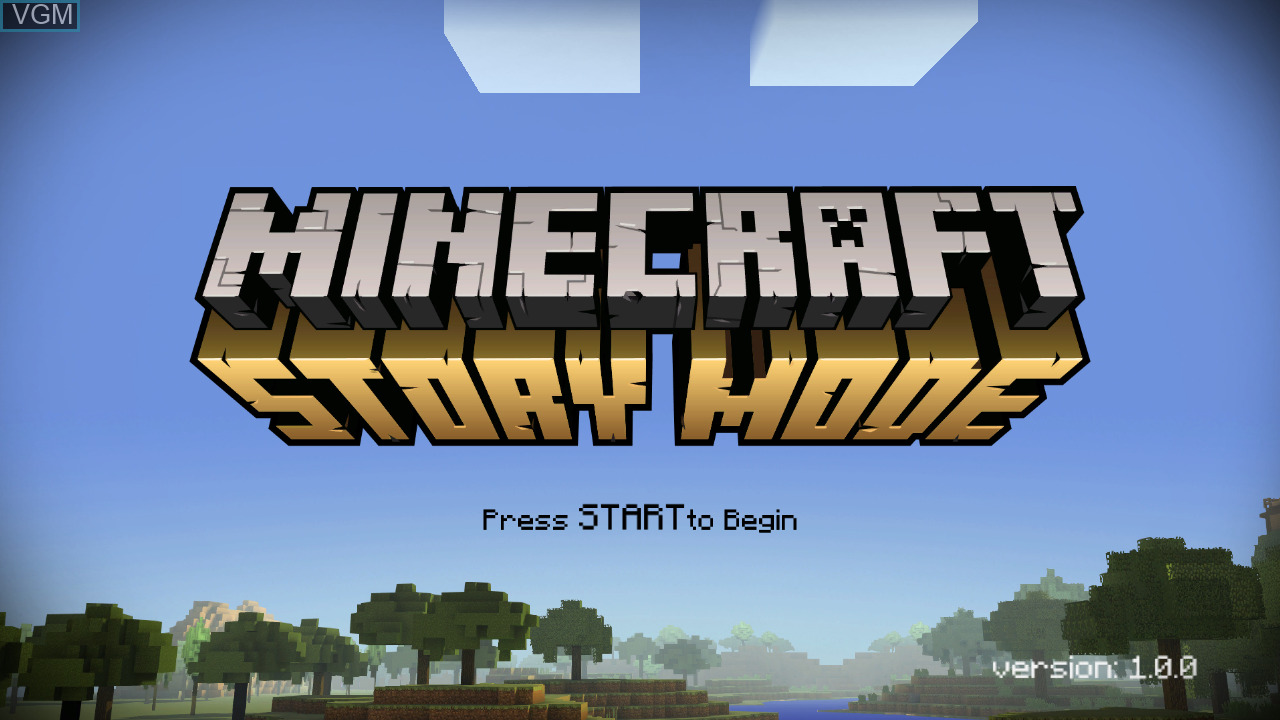 Minecraft: Story Mode Complete Adventure title screen for Wii U