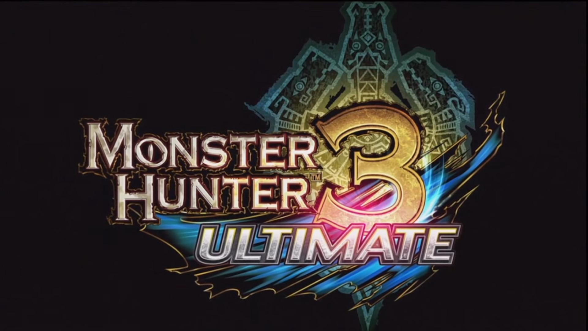 Monster Hunter 3 Ultimate title screen for Wii U