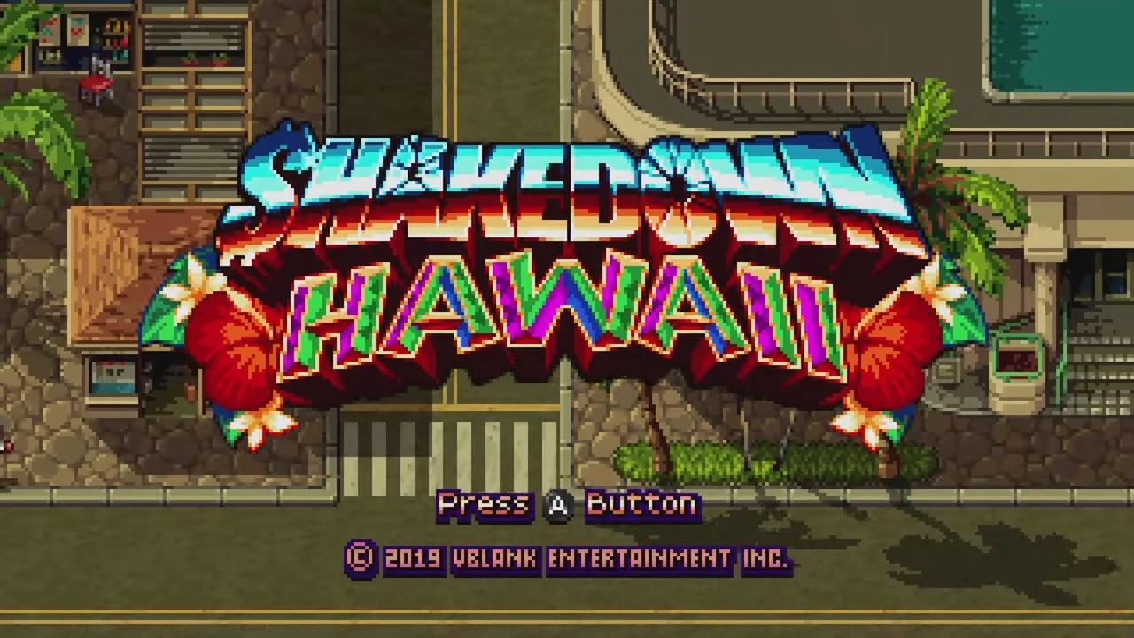Shakedown Hawaii title screen for Wii U
