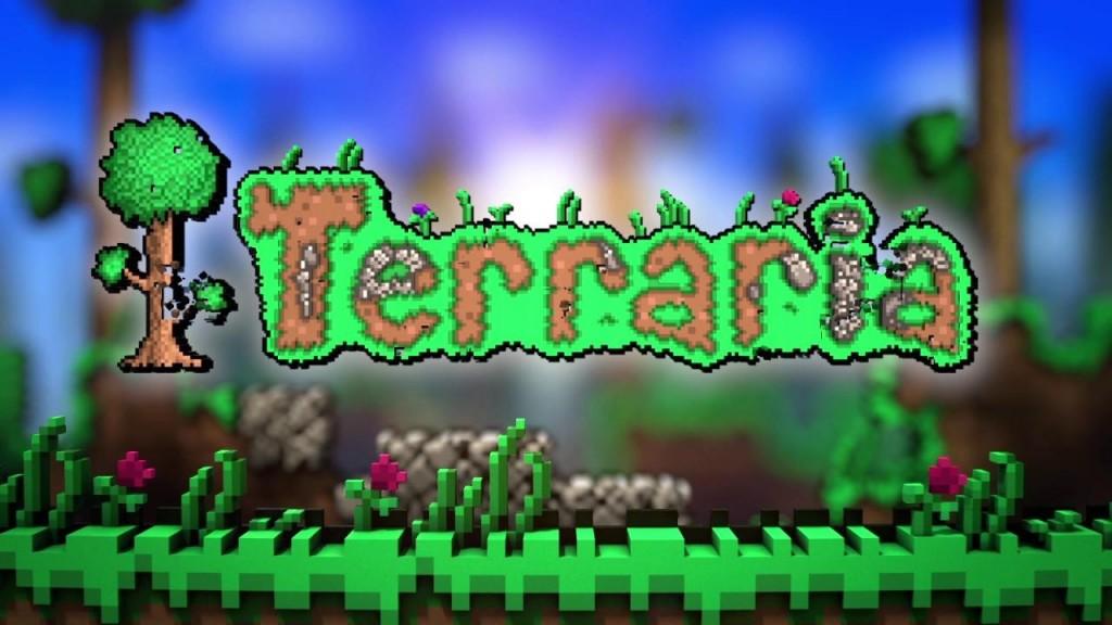 Terraria title screen for Wii U