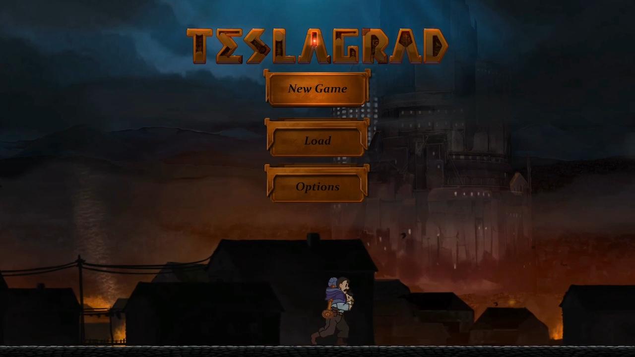 Teslagrad title screen for Wii U