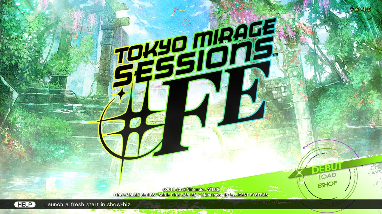 Tokyo Mirage Sessions #FE [Fortissimo Edition] title screen for Wii U