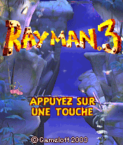 Rayman 3 title screen for N-Gage