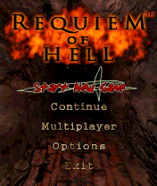 Requiem of Hell title screen for N-Gage