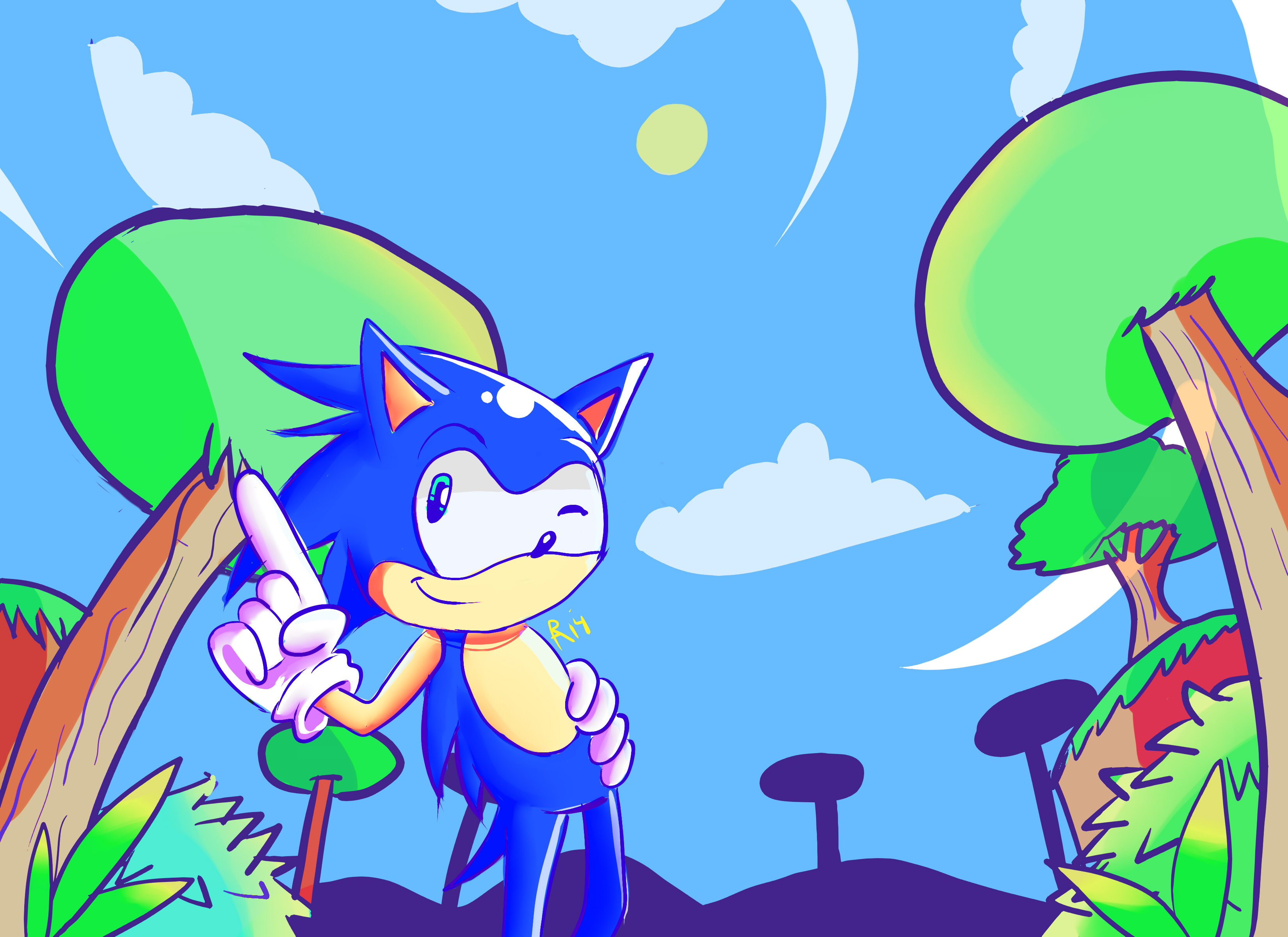 Sonic N title screen for N-Gage