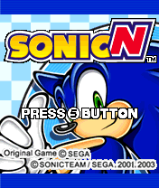 Sonic N title screen for N-Gage