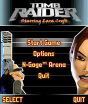 Tomb Raider title screen for N-Gage