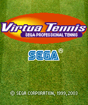 Virtua Tennis title screen for N-Gage