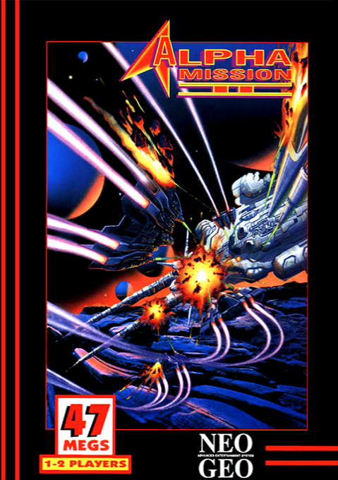 Alpha Mission II box art for Neo Geo AES