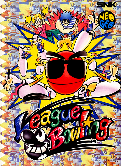 League Bowling box art for Neo Geo AES