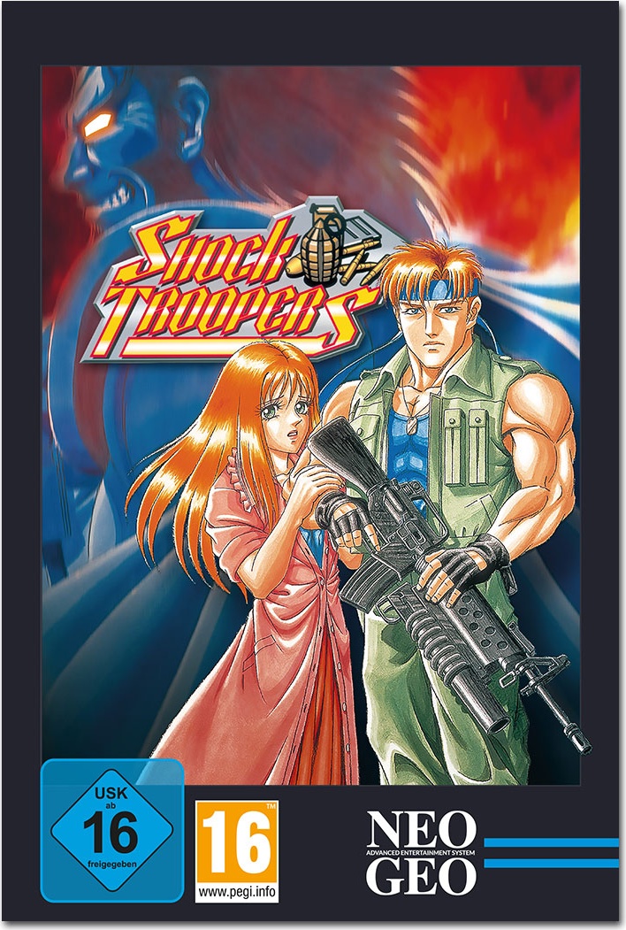 Shock Troopers box art for Neo Geo AES
