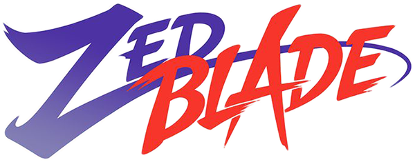 Zed Blade logo for Neo Geo