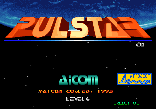 Pulstar title screen for Neo Geo
