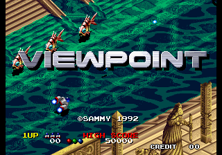 Viewpoint title screen for Neo Geo