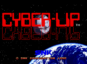Cyber Lip title screen for Neo Geo AES