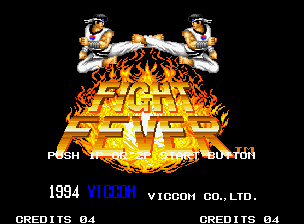 Fight Fever title screen for Neo Geo