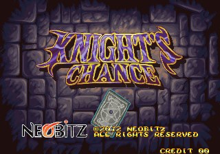 Knight's Chance title screen for Neo Geo