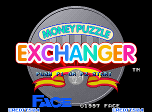 Money Puzzle Exchanger title screen for Neo Geo